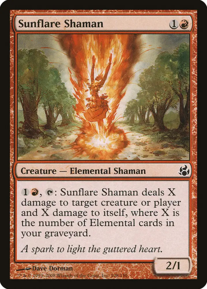 Sunflare Shaman [Morningtide] - MTG Single