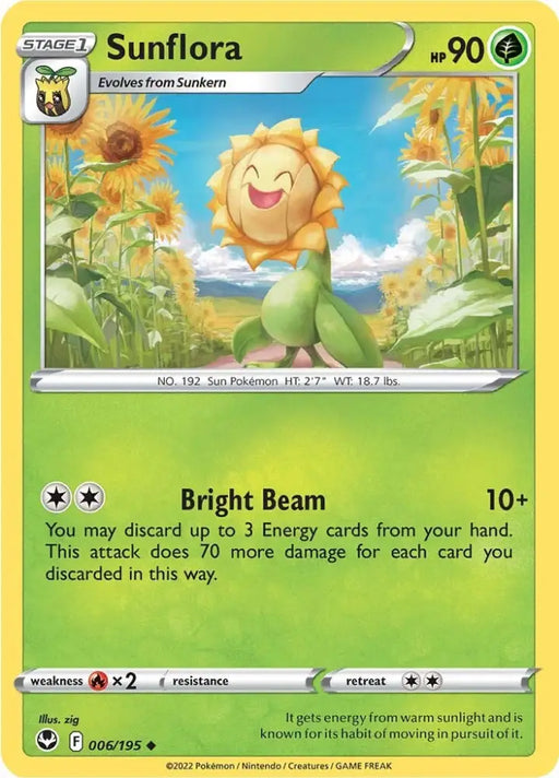 Sunflora (006/195) [Sword & Shield: Silver Tempest] - Pokemon Single