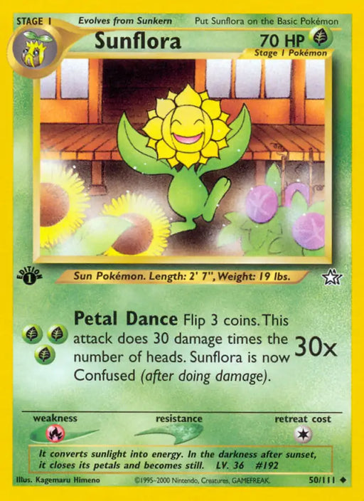 Sunflora (50/111) [Neo Genesis 1st Edition] - Pokemon Single