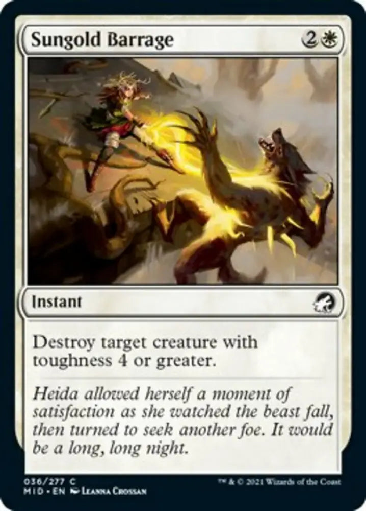 Sungold Barrage [Innistrad: Midnight Hunt] - MTG Single