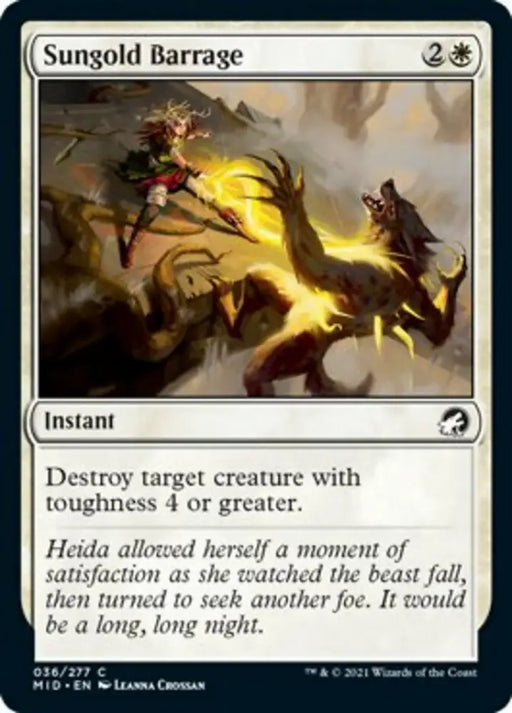 Sungold Barrage [Innistrad: Midnight Hunt] - MTG Single