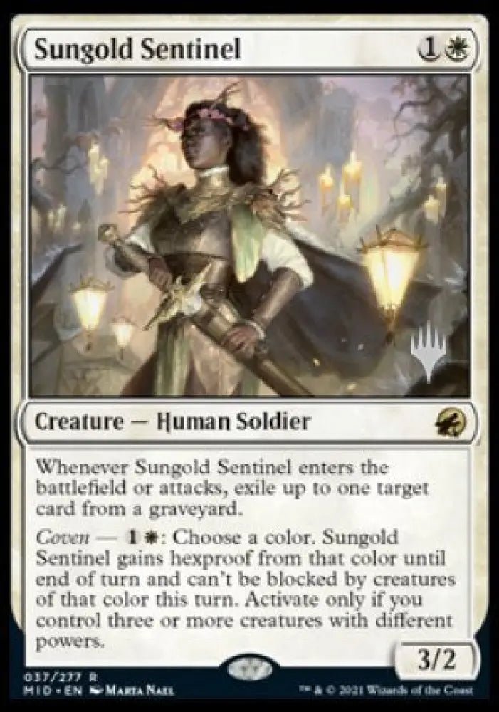 Sungold Sentinel (Promo Pack) [Innistrad: Midnight Hunt Promos] - MTG Single