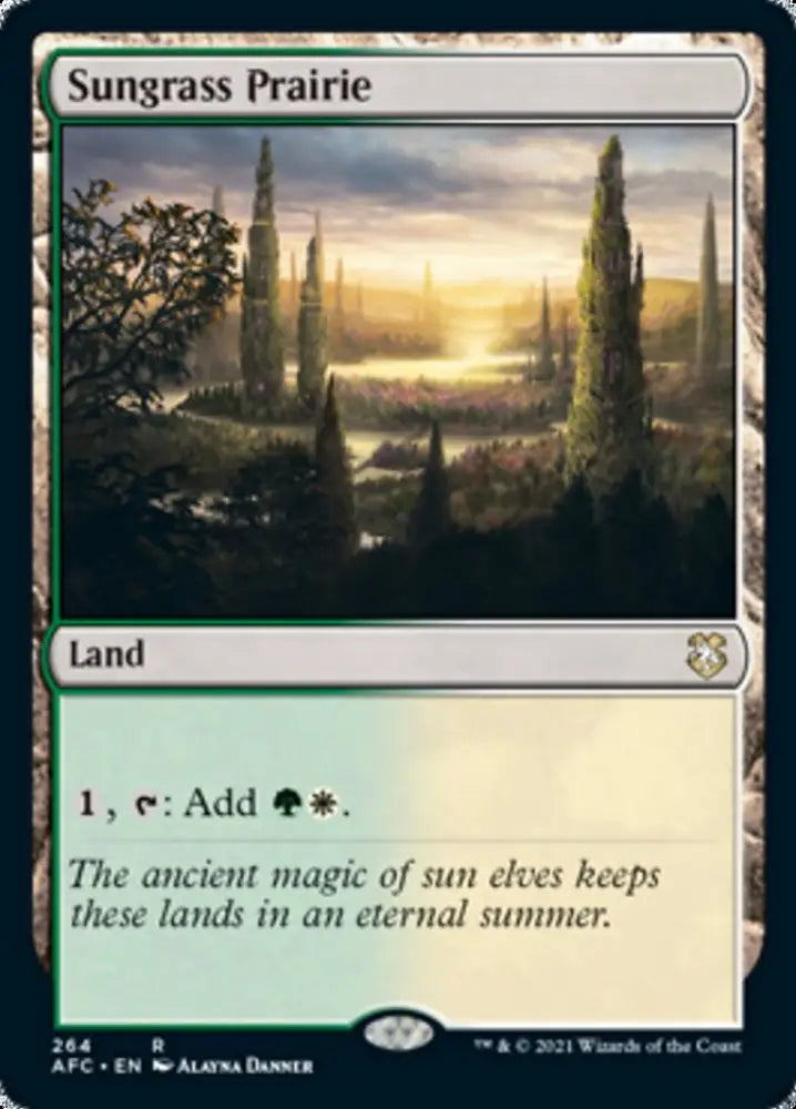 Sungrass Prairie [Dungeons & Dragons: Adventures in the Forgotten Realms Commander] - MTG Single