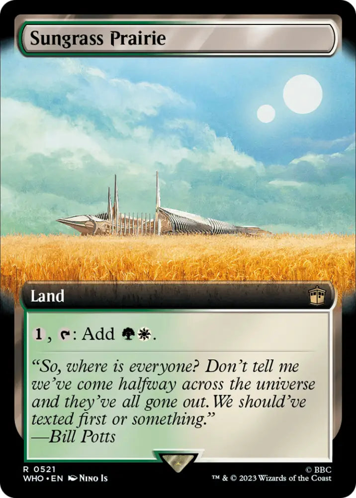 Sungrass Prairie (Extended Art) [Doctor Who] - MTG Single