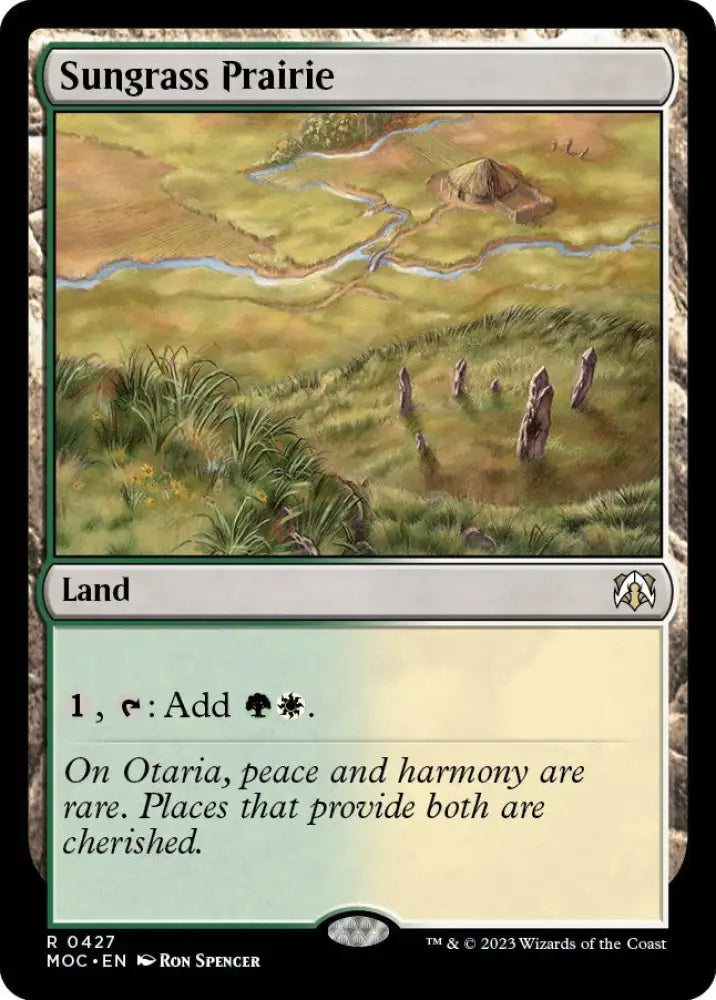 Sungrass Prairie [March of the Machine Commander] - MTG Single