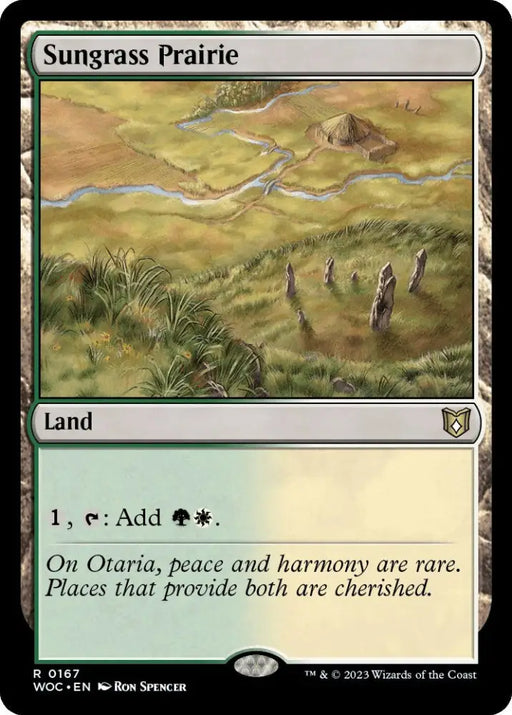 Sungrass Prairie [Wilds of Eldraine Commander] - MTG Single
