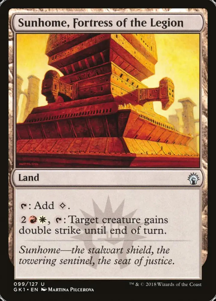 Sunhome Fortress of the Legion [Guilds of Ravnica Guild Kit] - MTG Single