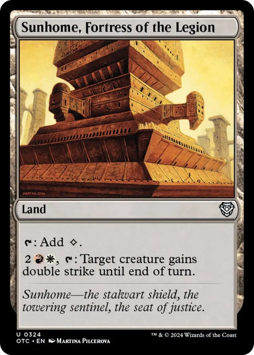 Sunhome Fortress of the Legion [Outlaws of Thunder Junction Commander] - MTG Single