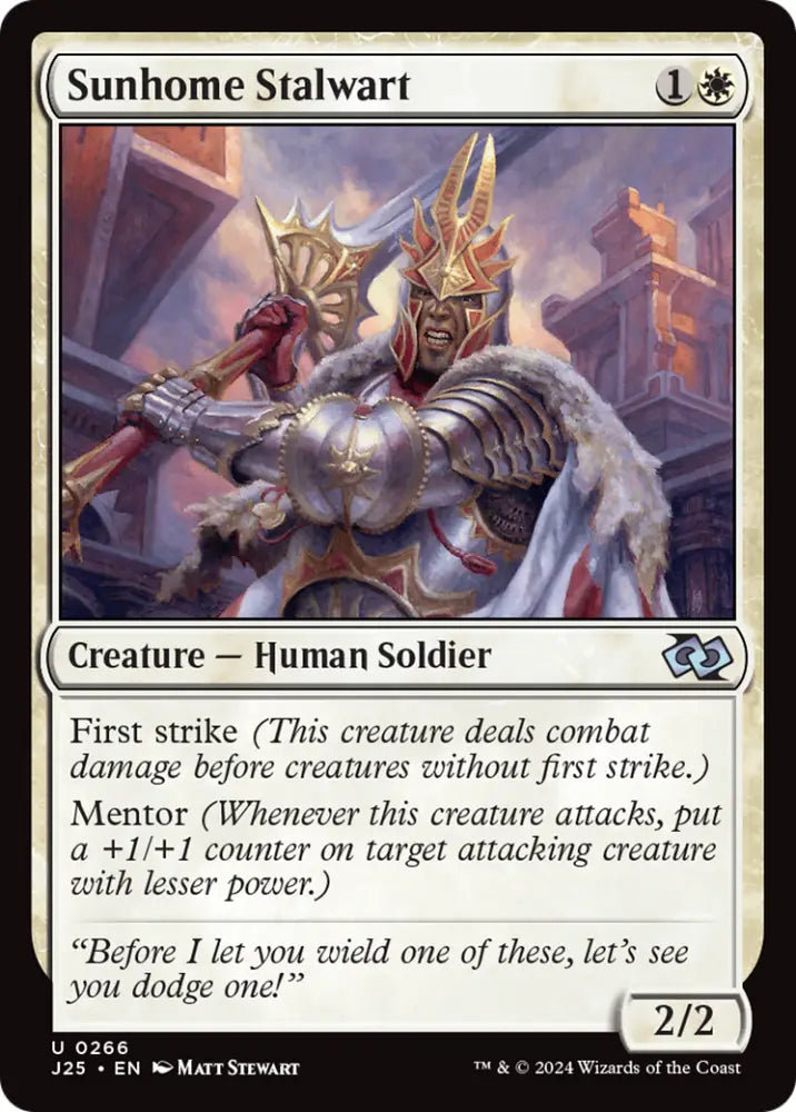 Sunhome Stalwart [Foundations Jumpstart] - MTG Single