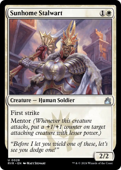 Sunhome Stalwart [Ravnica Remastered] - MTG Single