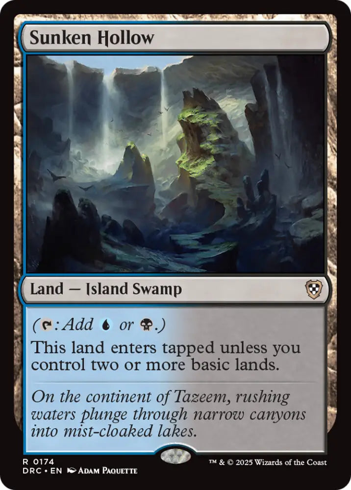 Sunken Hollow [Aetherdrift Commander] - MTG Single