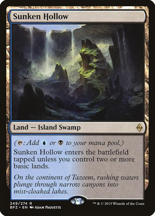 Sunken Hollow [Battle for Zendikar] - MTG Single