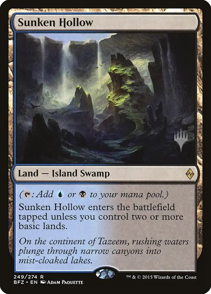 Sunken Hollow [Battle for Zendikar Promos] - MTG Single