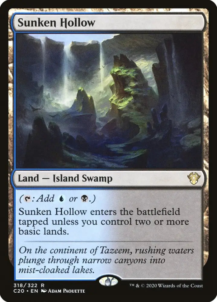 Sunken Hollow [Commander 2020] - MTG Single