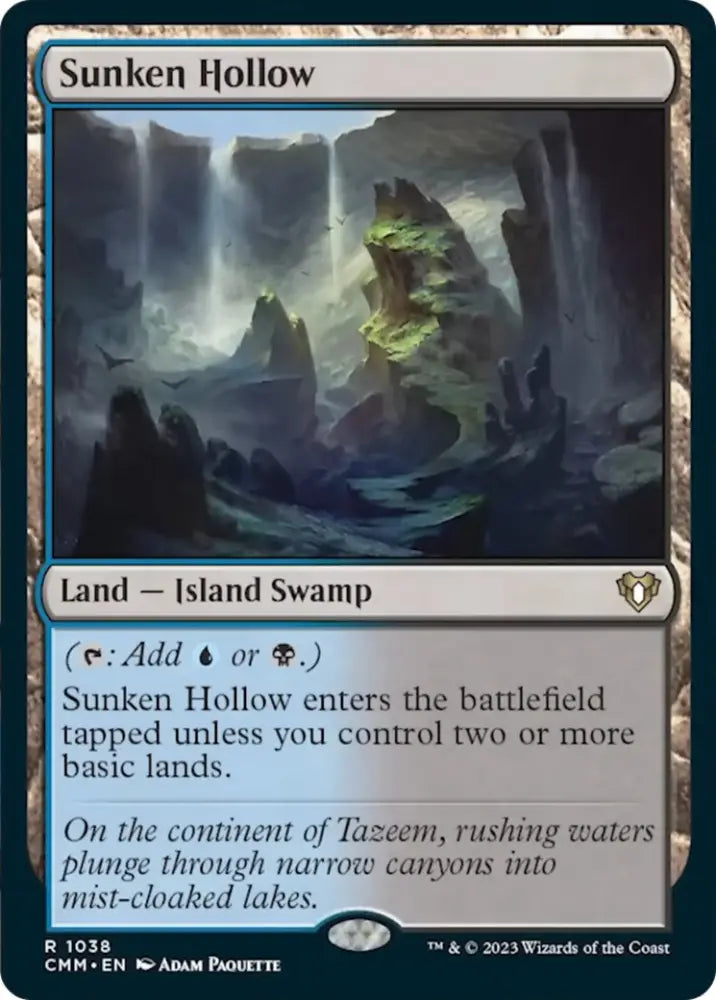 Sunken Hollow [Commander Masters] - MTG Single