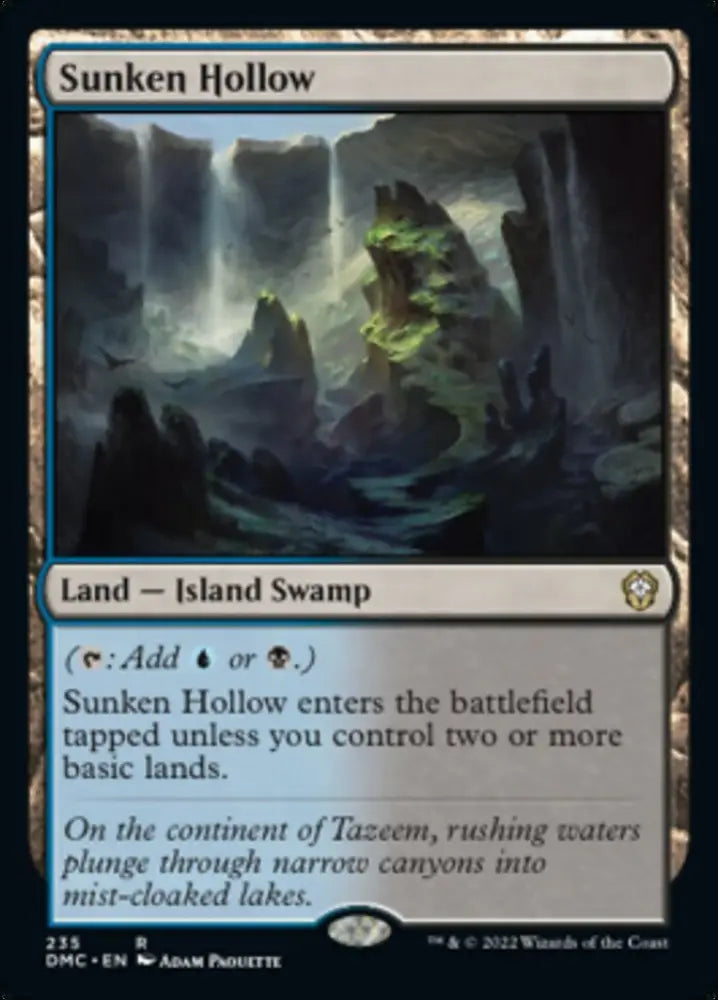 Sunken Hollow [Dominaria United Commander] - MTG Single