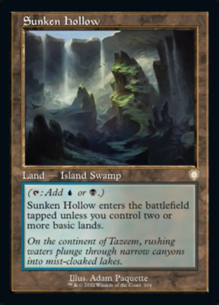 Sunken Hollow (Retro) [The Brothers’ War Commander] - MTG Single