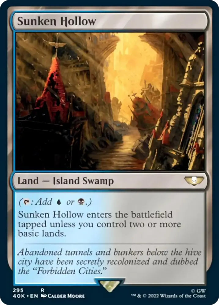 Sunken Hollow [Warhammer 40,000] - MTG Single