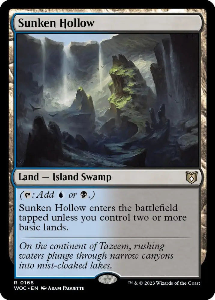 Sunken Hollow [Wilds of Eldraine Commander] - MTG Single