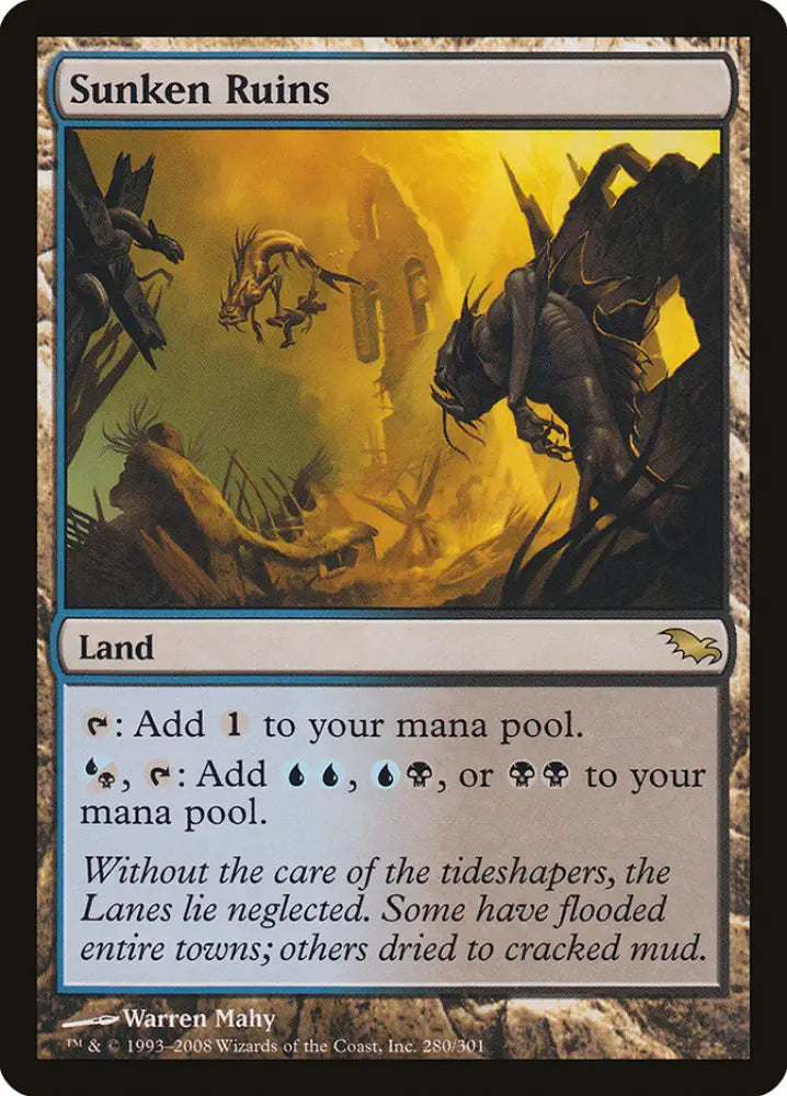 Sunken Ruins [Shadowmoor] - MTG Single