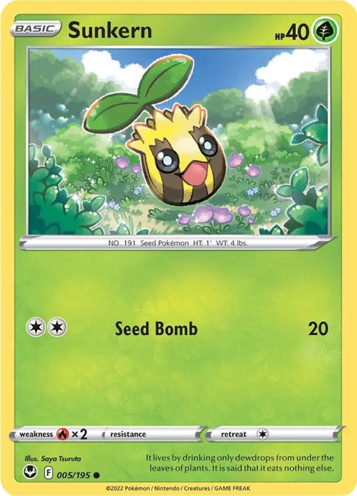 Sunkern (005/195) [Sword & Shield: Silver Tempest] - Pokemon Single