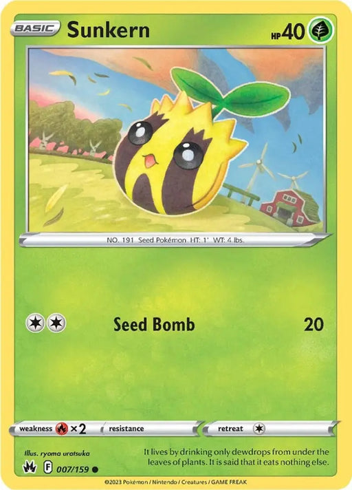 Sunkern (007/159) [Sword & Shield: Crown Zenith] - Pokemon Single