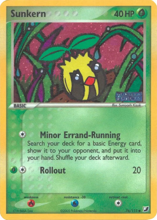 Sunkern (76/115) (Stamped) [EX: Unseen Forces] - Pokemon Single