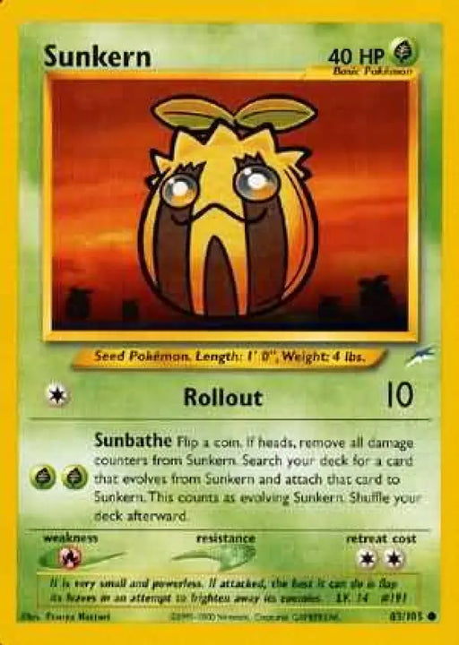 Sunkern (83/105) [Neo Destiny Unlimited] - Pokemon Single