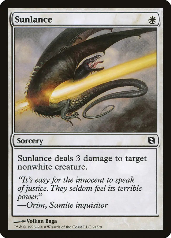 Sunlance [Duel Decks: Elspeth vs. Tezzeret] - MTG Single
