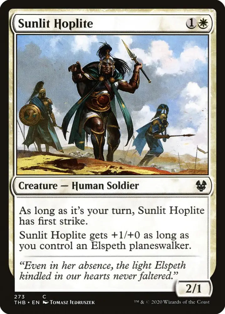 Sunlit Hoplite [Theros Beyond Death] - MTG Single