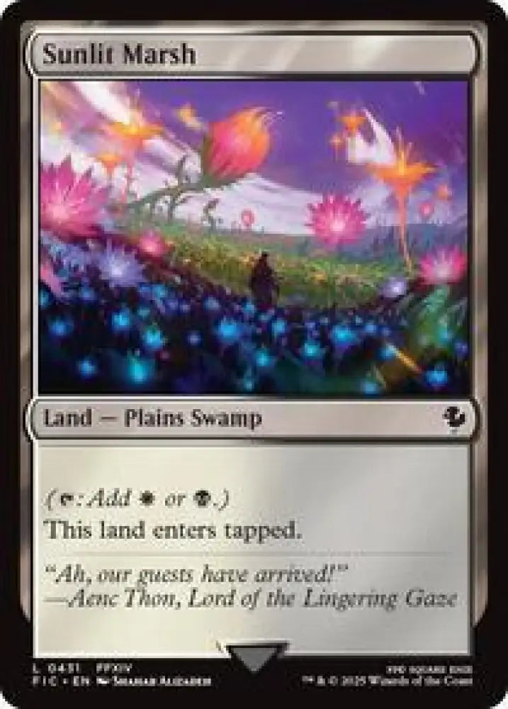 Sunlit Marsh (Surge Foil) (431) [Final Fantasy Commander]