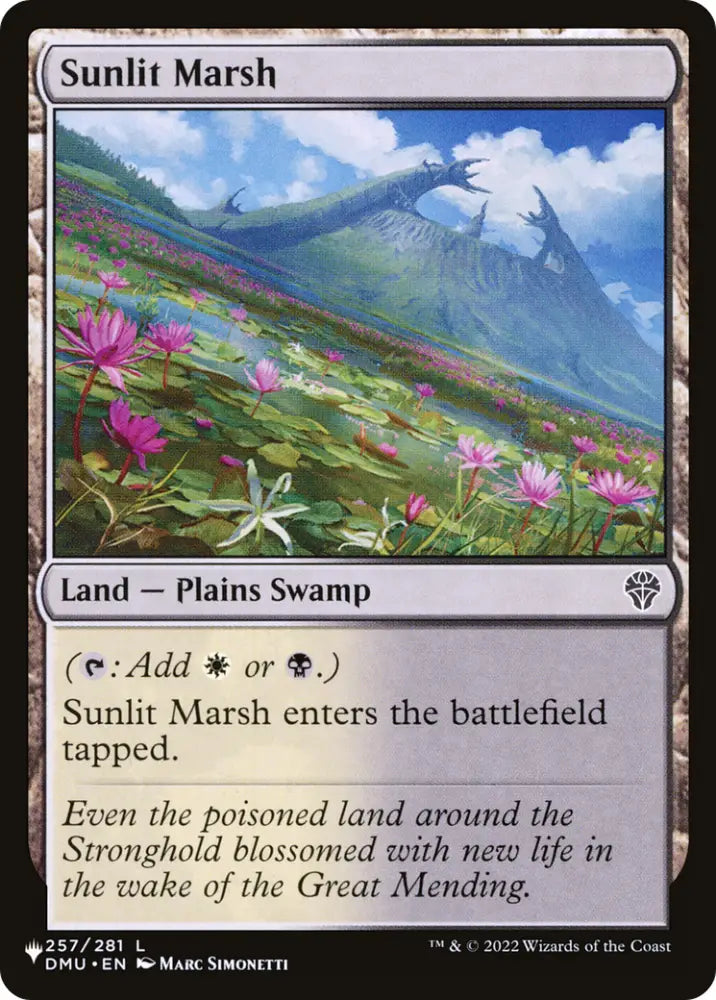 Sunlit Marsh [The List] - MTG Single