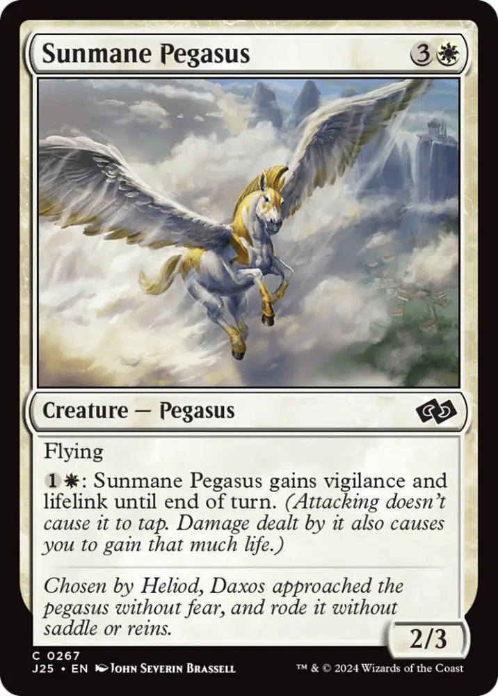 Sunmane Pegasus [Foundations Jumpstart] - MTG Single