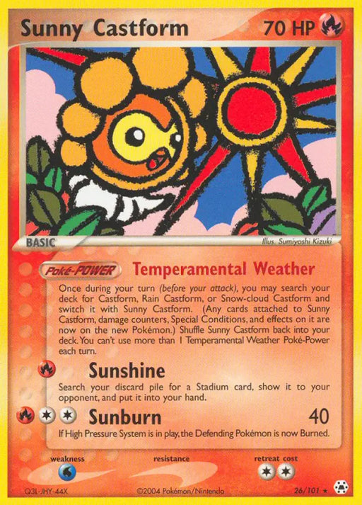 Sunny Castform (26/101) [EX: Hidden Legends] - Pokemon Single