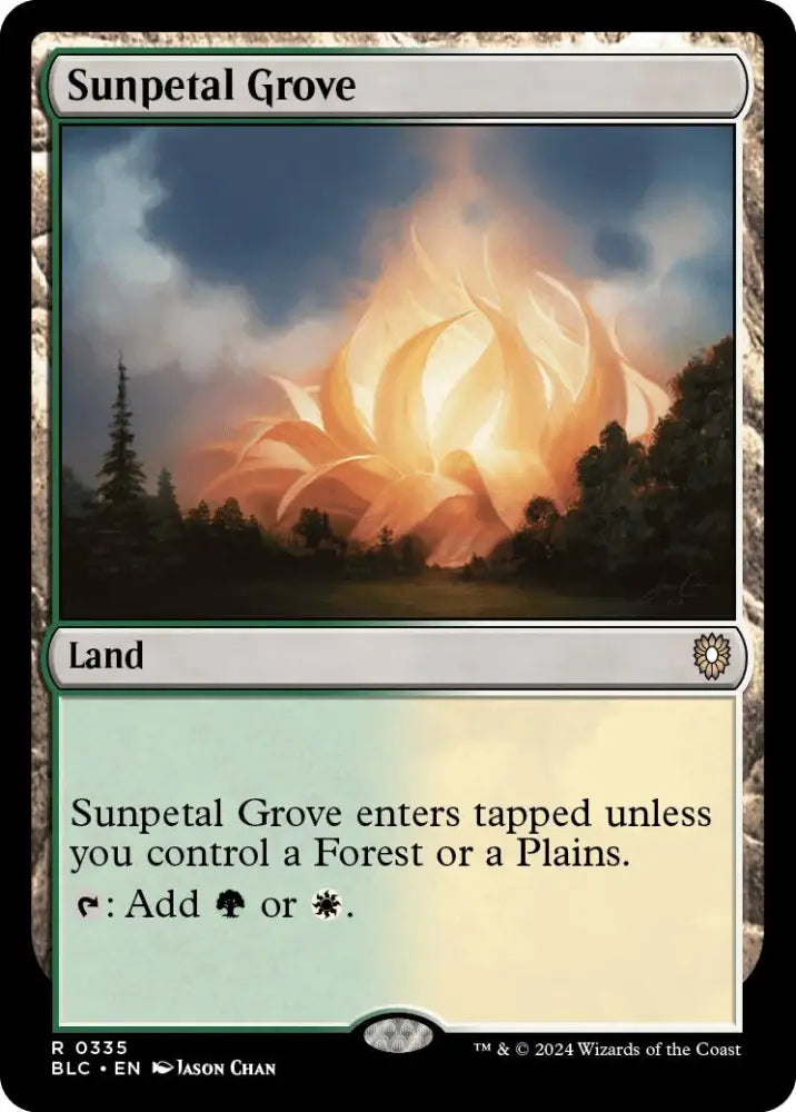 Sunpetal Grove [Bloomburrow Commander] - MTG Single