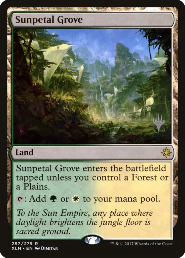 Sunpetal Grove (Promo Pack) [Ixalan Promos] - MTG Single