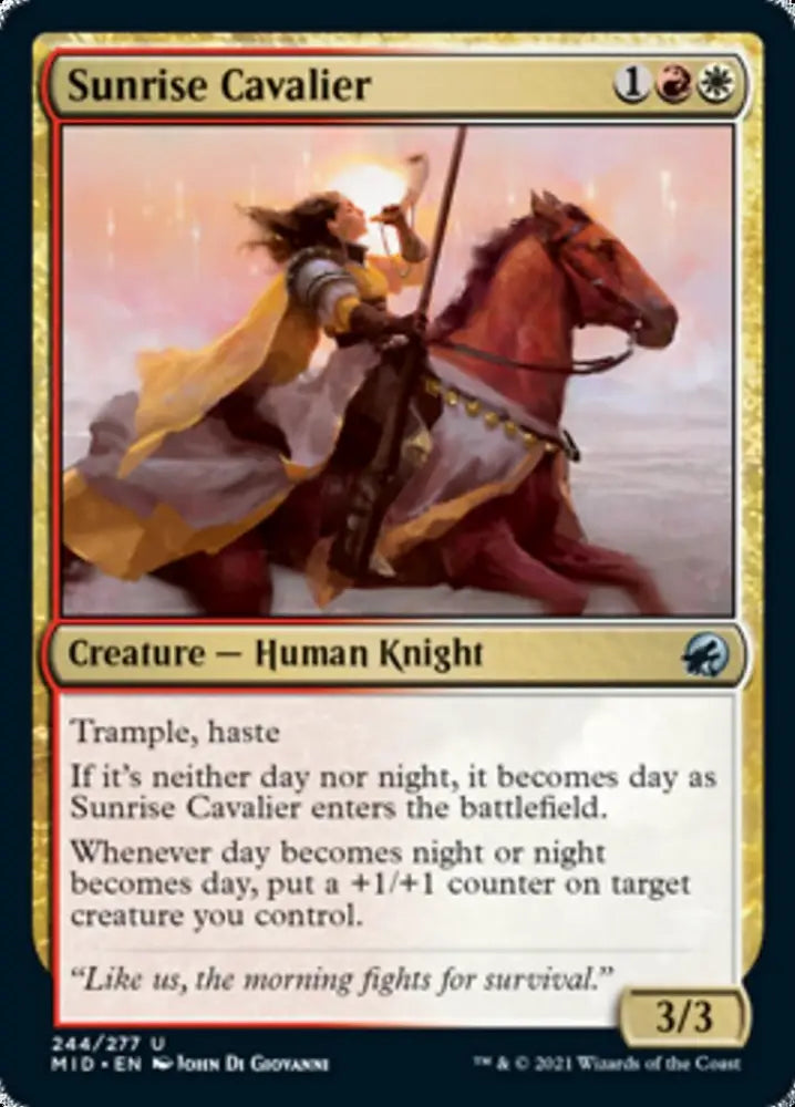 Sunrise Cavalier [Innistrad: Midnight Hunt] - MTG Single