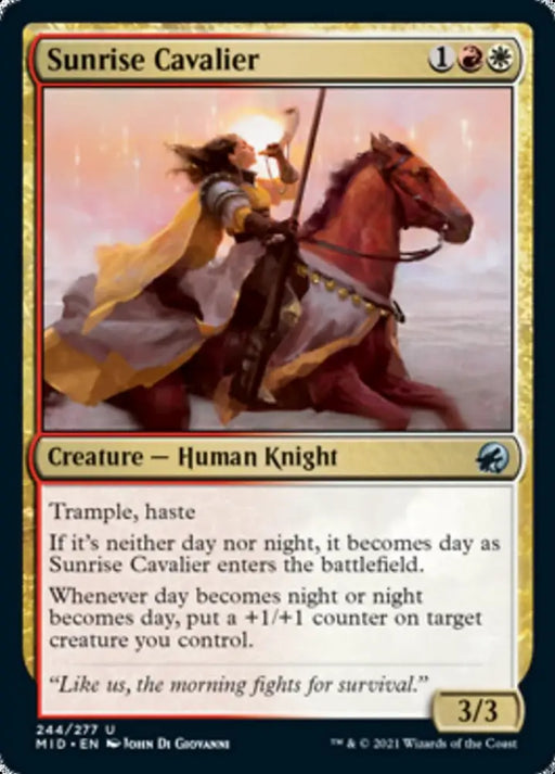 Sunrise Cavalier [Innistrad: Midnight Hunt] - MTG Single