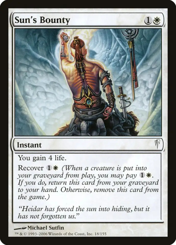 Sun’s Bounty [Coldsnap] - MTG Single
