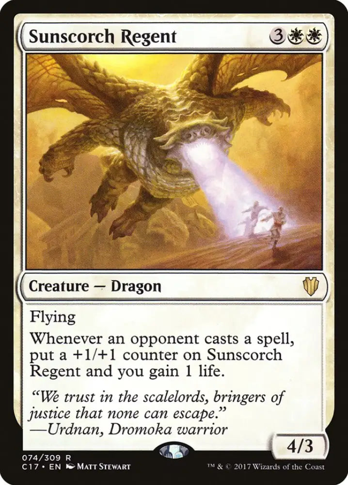 Sunscorch Regent [Commander 2017] - MTG Single
