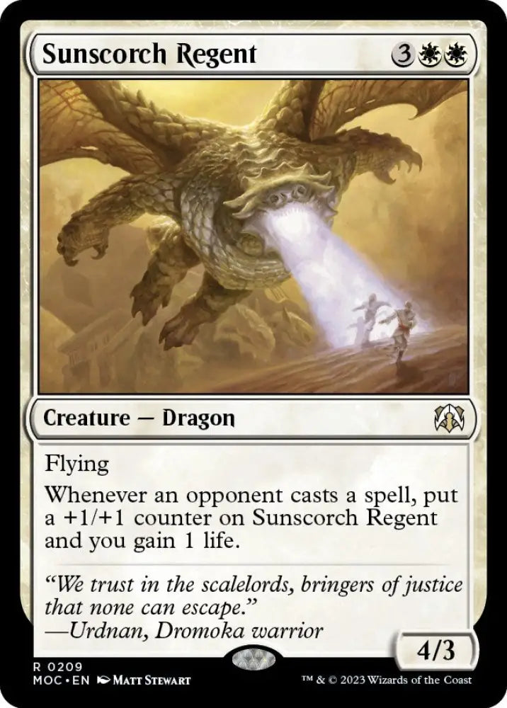 Sunscorch Regent [March of the Machine Commander] - MTG Single