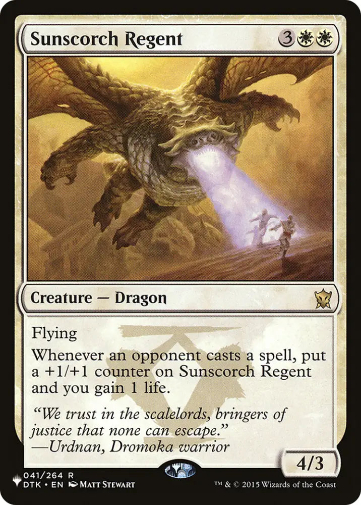 Sunscorch Regent [The List] - MTG Single