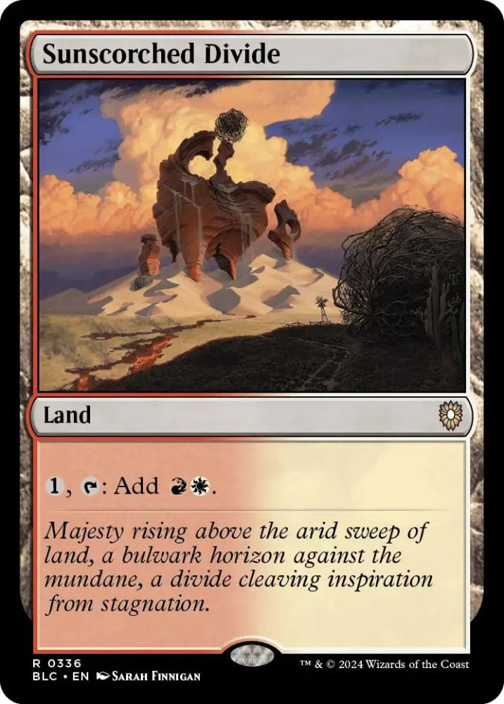 Sunscorched Divide [Bloomburrow Commander] - MTG Single