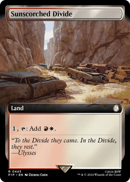 Sunscorched Divide (Extended Art) [Fallout] - MTG Single