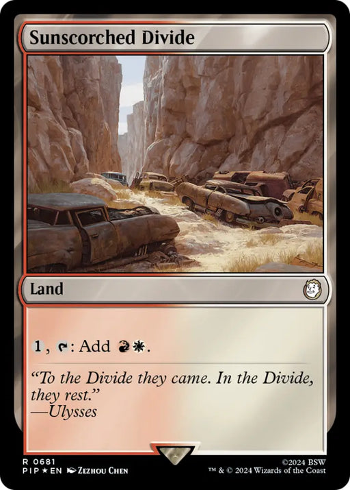 Sunscorched Divide (Surge Foil) [Fallout] - MTG Single