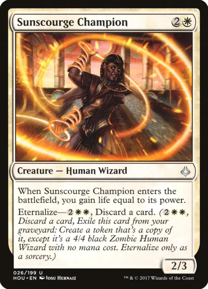 Sunscourge Champion [Hour of Devastation] - MTG Single
