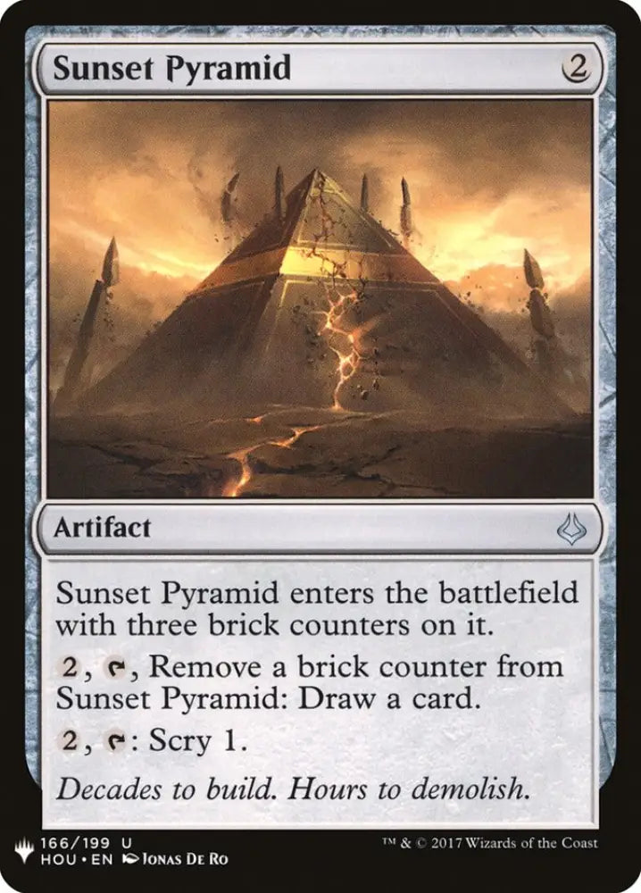 Sunset Pyramid [Mystery Booster] - MTG Single