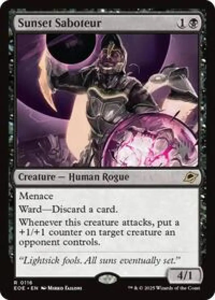 Sunset Saboteur (116) [Edge of Eternities Promos]