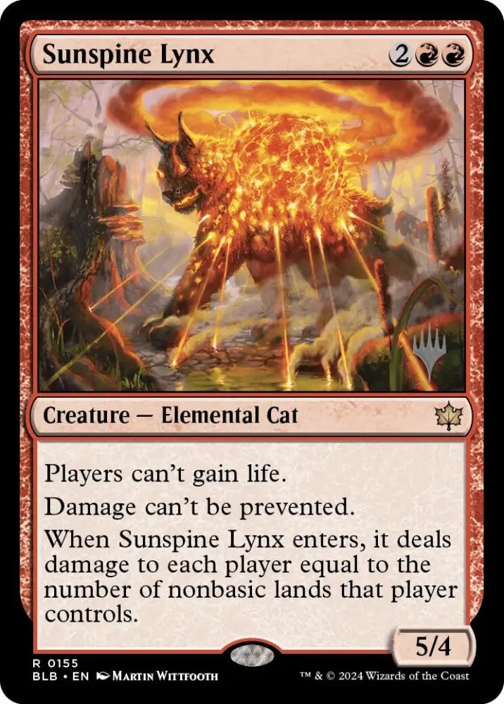 Sunspine Lynx (Promo Pack) [Bloomburrow Promos] - MTG Single