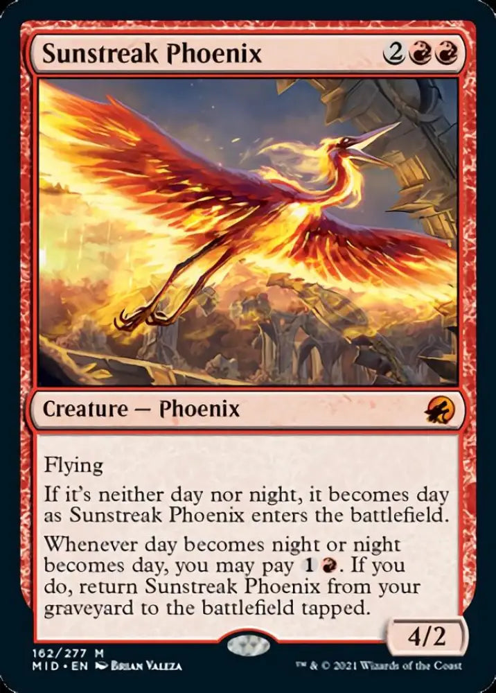 Sunstreak Phoenix [Innistrad: Midnight Hunt] - MTG Single